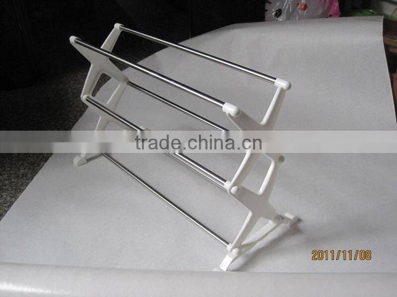 4 Tier stackable Shoe Rack Shelf Stand Tower Storage Organizers