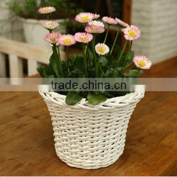 100%handmade craft exquisite wicker flower basket tablet press