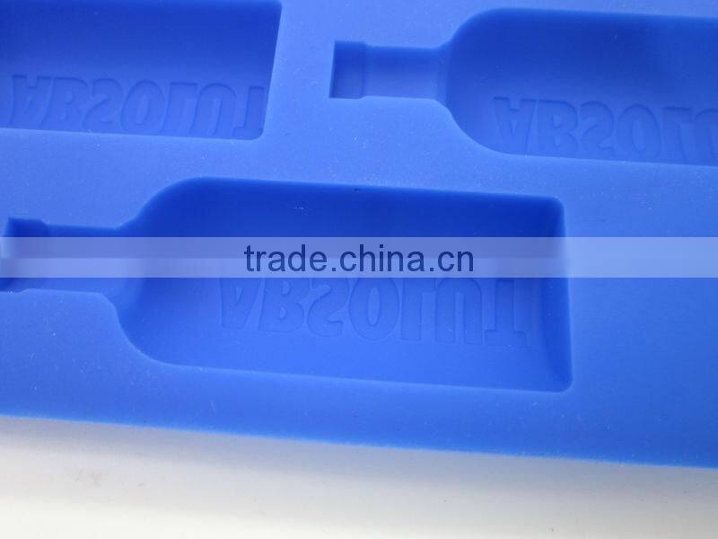 Silicone Bottle ice Tray with Absolut Logo