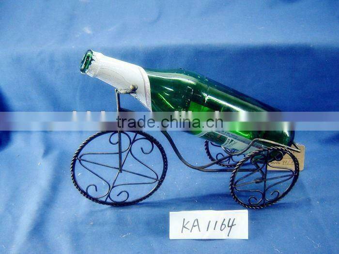 Unique Antique Metal Mini Bike Wine Basket