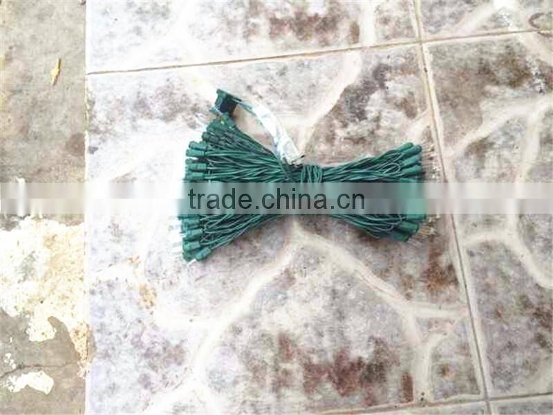 Home garden edging decorative 7.5ft Height 700 pcs of pine tips artificial green plastic LED lights christmas trees ESDS11 1705