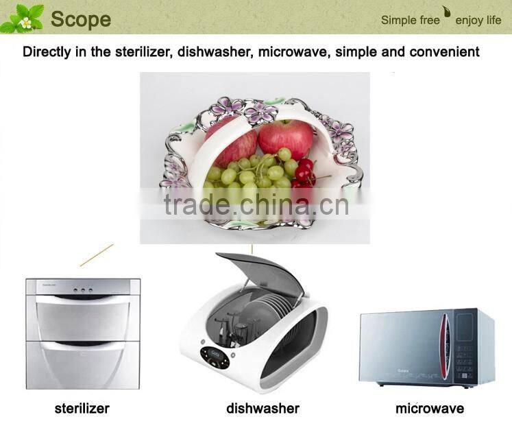 European porcelain fruit dish, stock ceramic dry fruit dish