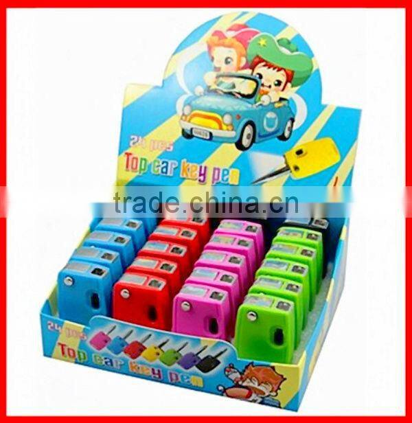 led light car key ball pen