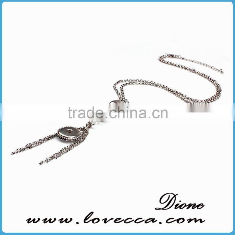 2016 new design 18mm charm snap necklace