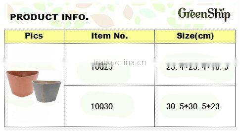 Decorative Garden Clay Flower Pots Wholesale/ 20 years lifetime/ lightweight/ UV protection/ eco-friendly