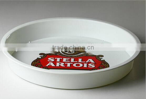 colorful round bar serving hot sale beer tray
