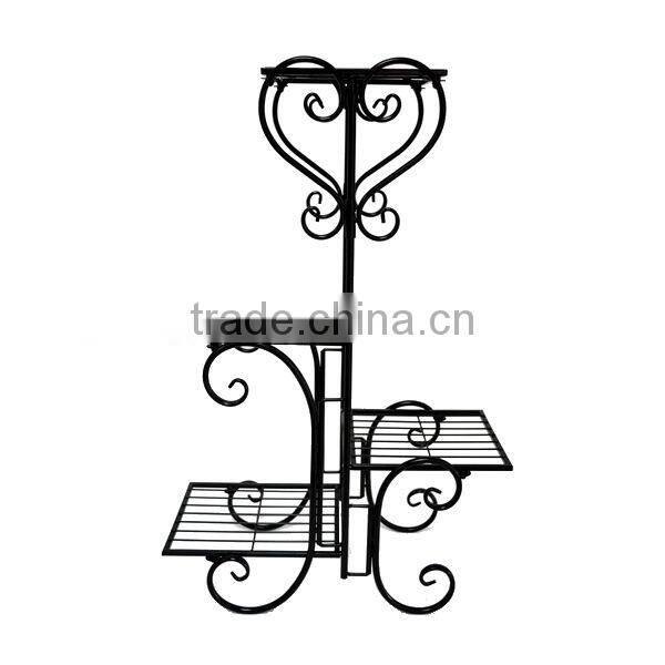 Detachable metal flower pot rack