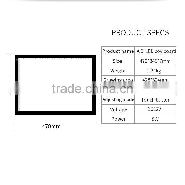 SZ newlight product, New Drawing helper, good LED tracing/copy board.