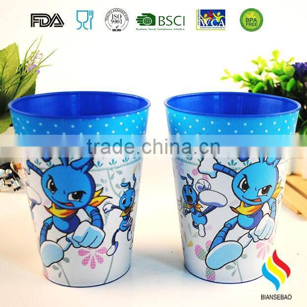 brand promotional gift printed pp travel cup with design