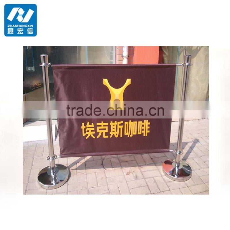 stainless steel cafe barrier stand manufacturer supply for sidewalk