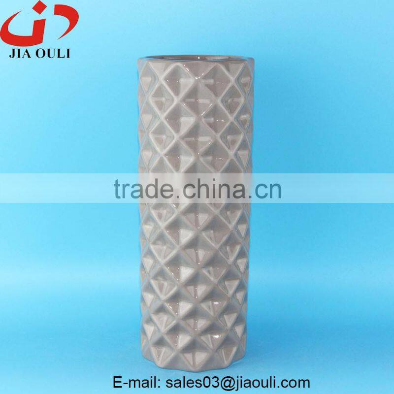 NEW design home decor grey ceramic tall vase, chinese vase