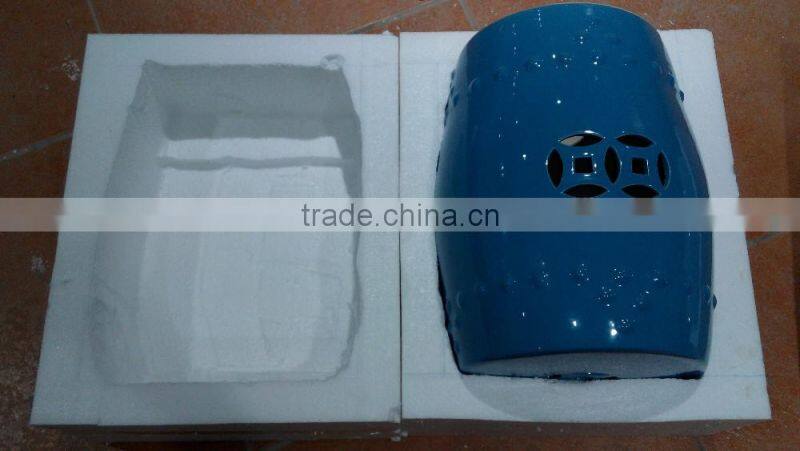 Custom-made red ceramic Garden Seat Stool