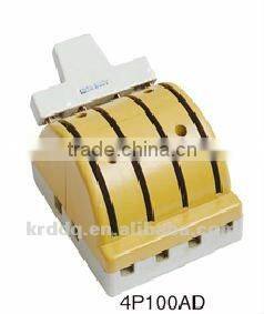 Ceramic knife switch with double and single throw 3P