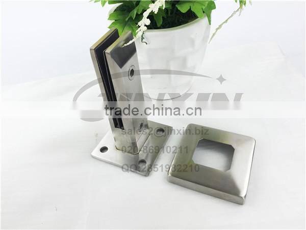 JINXIN stainless steel square core drill glass spigot for pool fence