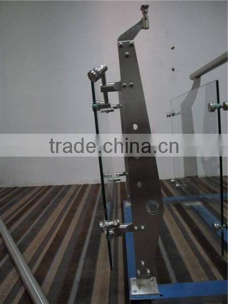 Stainless Steel Project Balustrade With Special Glass Spider