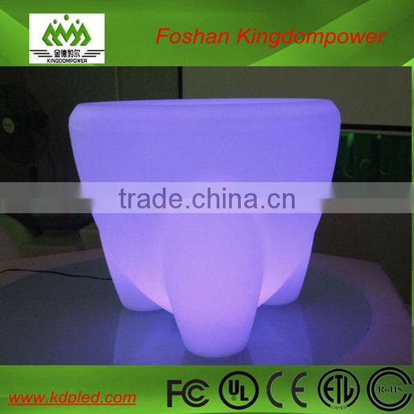 color changing PE plastic battery powered led glowing stool seat