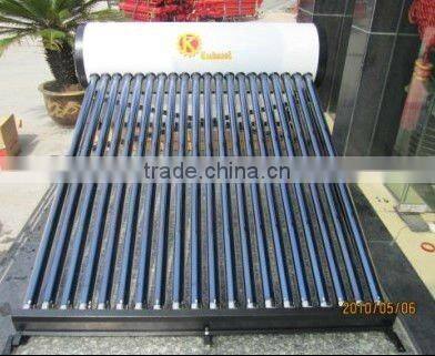 Non-pressurized Solar energy water heater direct flow vacuum tube