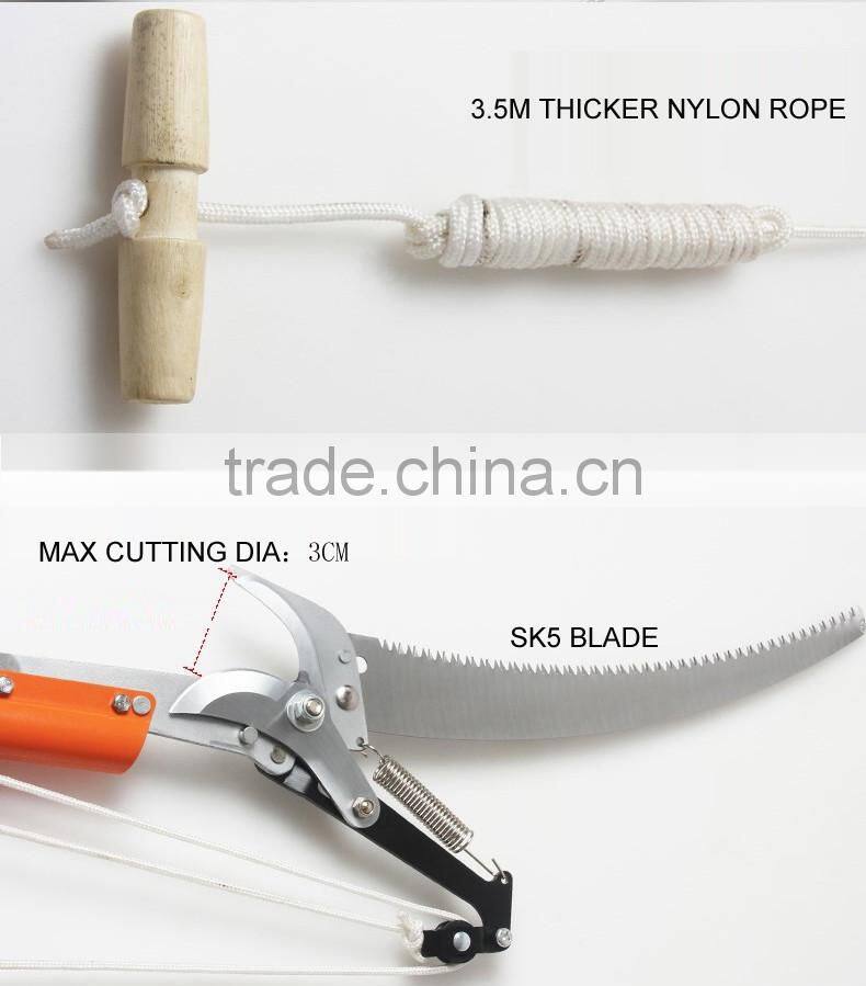 telescopic aluminum long reach pruner pole