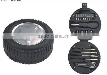 16 pcs tire shape tool box ,tire multi tool kit The best selling products Tire Shape auto tool kit