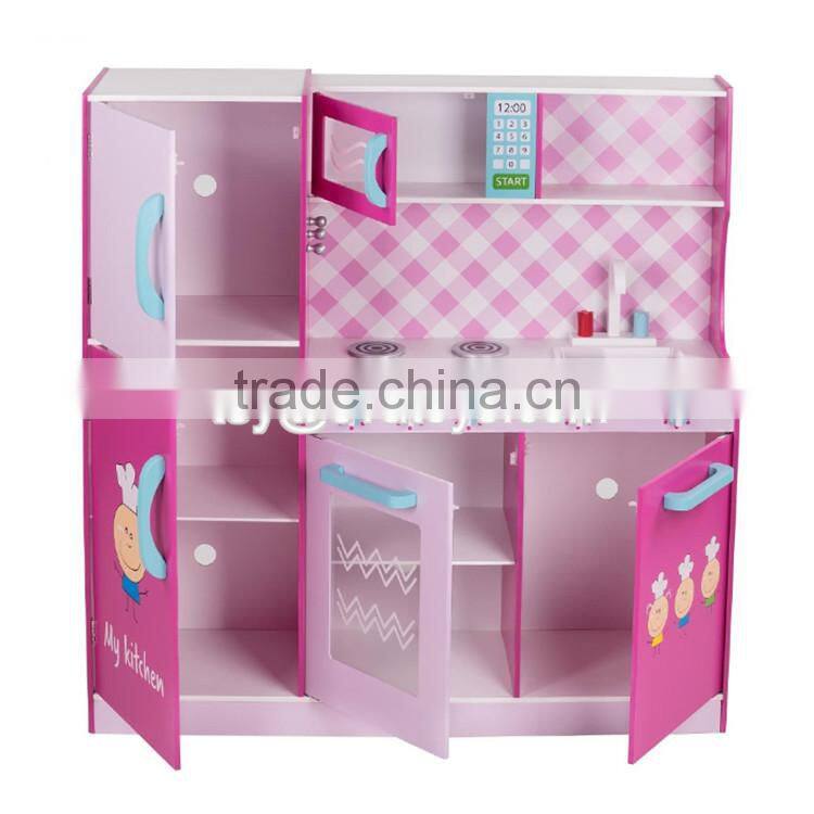 New kids play educational toys wooden baby kitchen set W10C275