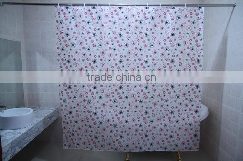 big sale!!!! 2015 fashionable priting shower curtain/bath curtain with lowest price