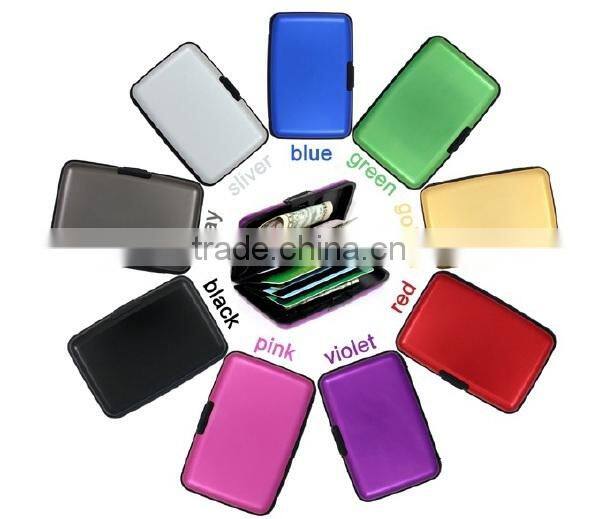 Aluminum Business Card Holder Protect From RFID Scanning Metal ID Business Card Holder