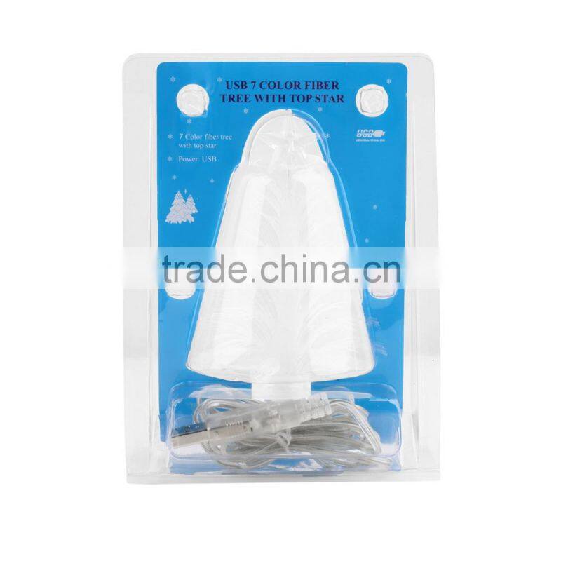 USB Changeable Color Led Fiber Optic Artificial Christmas Tree Decoration Xmas Decoration