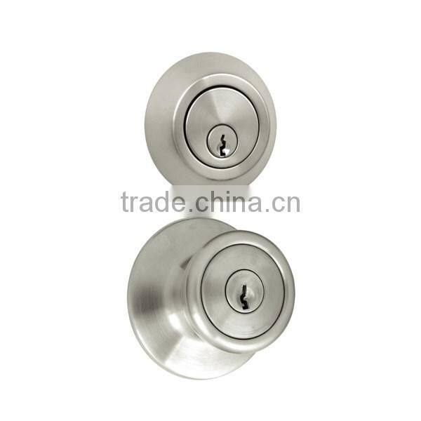 Stainless Steel More security Combo lock, dead bolt with knob lock, wooden door lock set