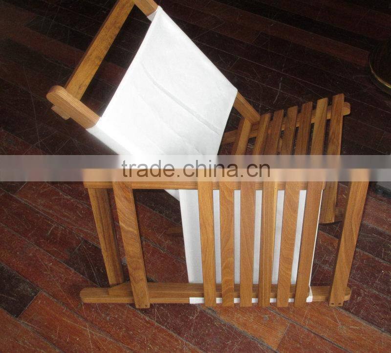 hot sale foldable beach chair slats Solid wooden folding chair wood relaxing chair