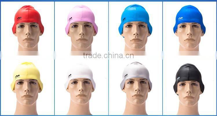 Oem printed wholesales adult and kids waterproof swimming cap
