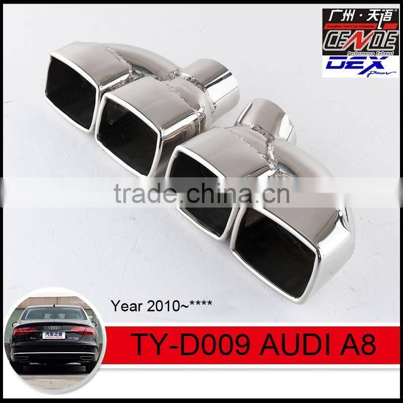 stainless muffler tip in exhaust pipe for Audi A8