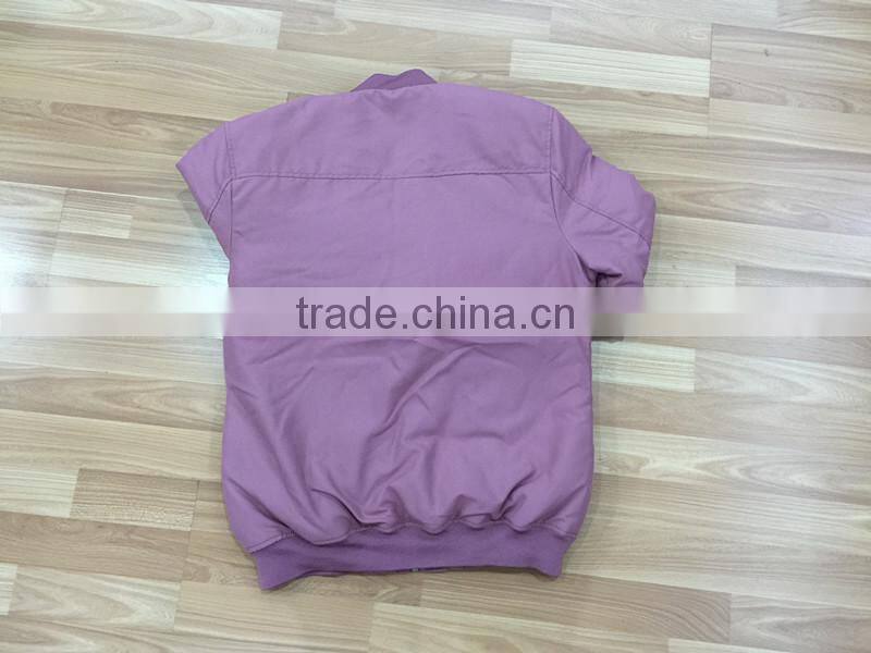 2017 Best Price Stock Mens Custom Plain Bomber Jacket