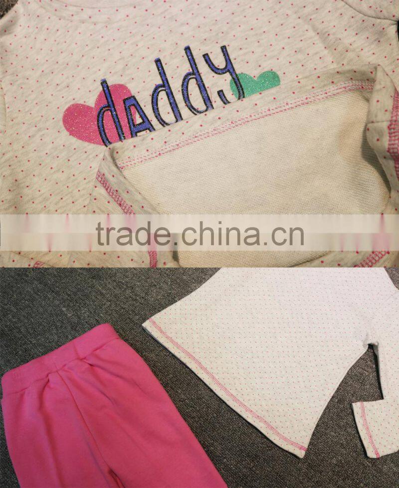 Chirldren Girls Clothing Sets Spring And Autumn Pants+Shirts Set