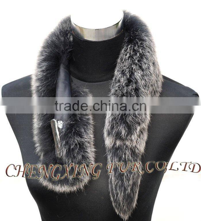 CX-S-84B Good Quality Fox Fur Scarf / Fashion Fox Fur Cheap Scarf For Warming Or Beautiful