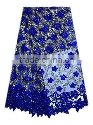 Fashiuonable African women wedding dress lace sequined tulle lace with stones FL1394