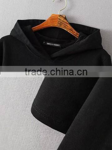 Plus Size Print Letters Ruffle fleece hoody Women Long Hoodie Dress with Hooded