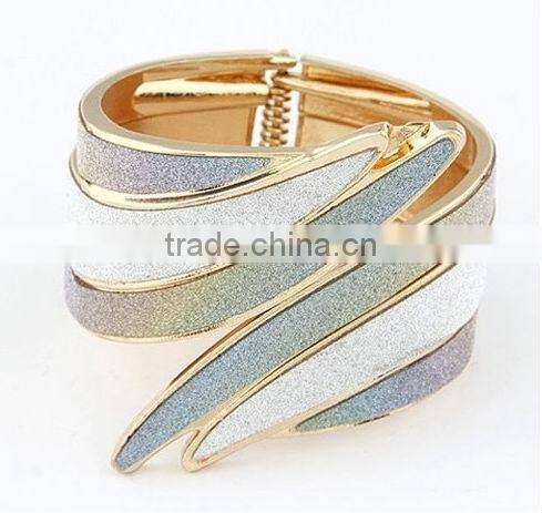 Punk alloy stickers exaggerated retro bracelet bracelet female wings