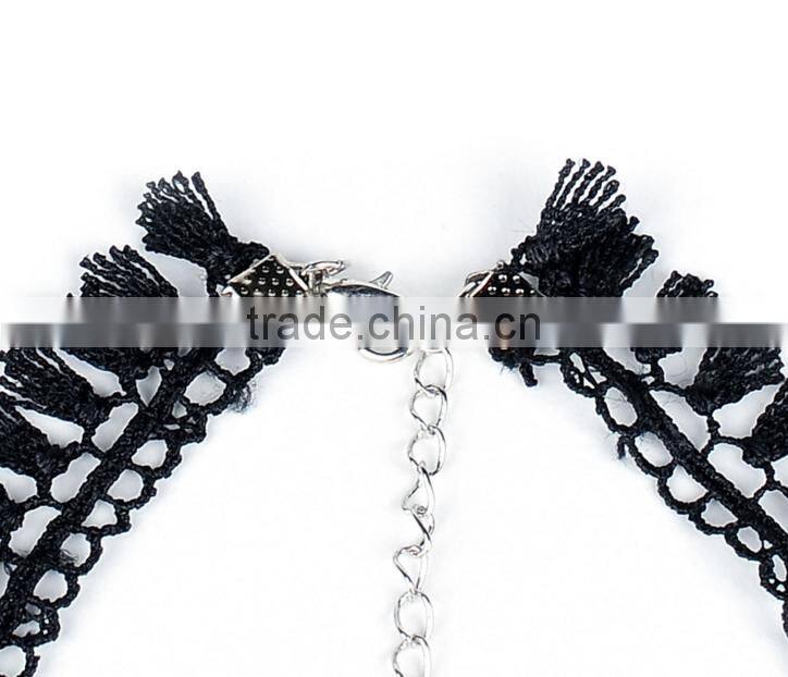 fabric lace choker necklace elegant woman necklace jewelry