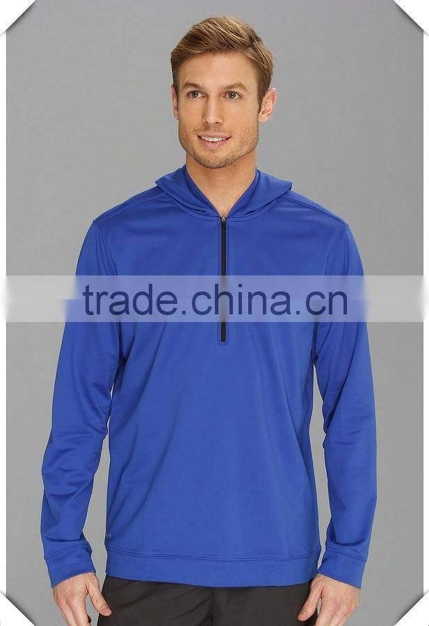 custom high quality Dri Fit 1/2 Zip Hoodie men fitness sports Apparel hoodie sweatshirts hot sale