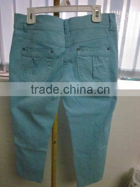 ladies' casual denim pants wholesale to South American