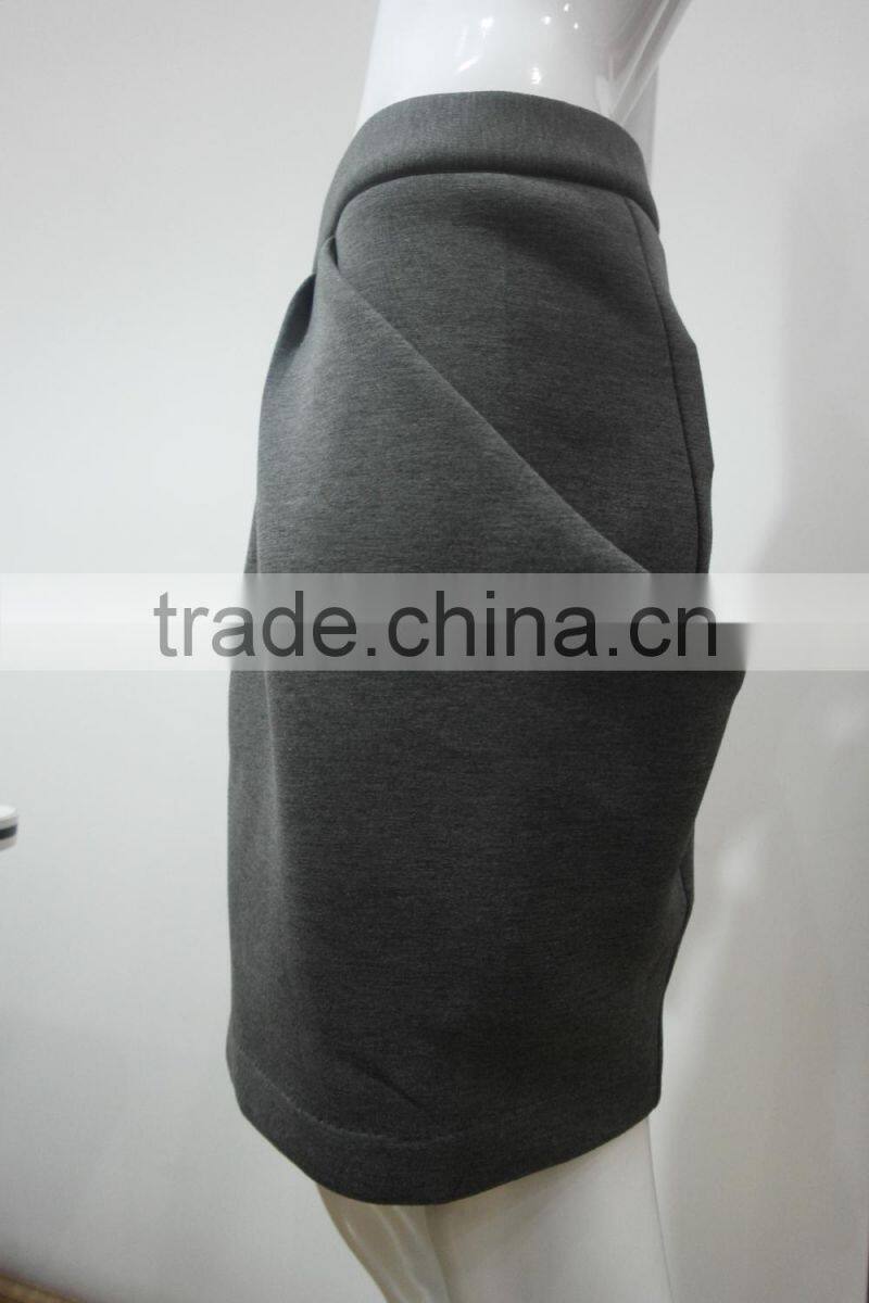 Fashion women neoprene knit skirt