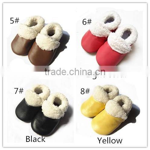 Wholesale 2016 New Arrival Fashion Baby Leather Shoes Baby Moccasin Boots Baby Moccasins