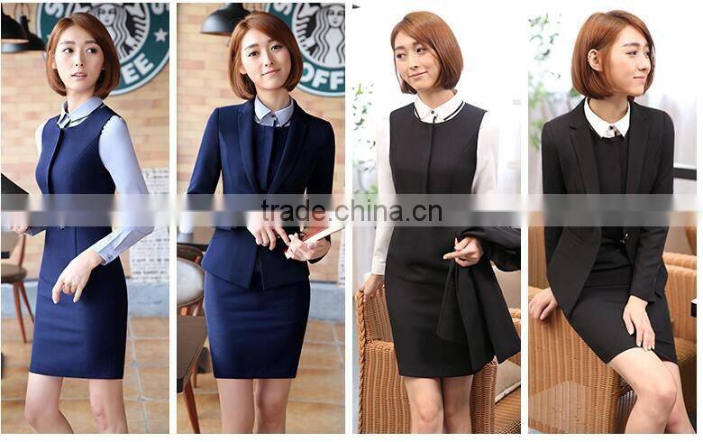 custom fashionable white blouse office dress european women's suit