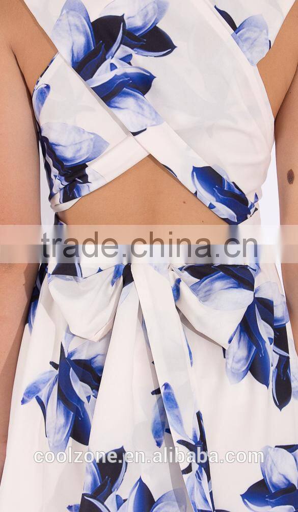 Elegant floral print clothes women wholesale woman custom clothes turkey