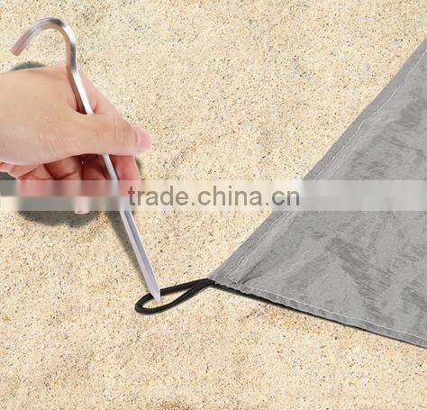 Compact Beach Blanket Oversized 7' X 9' Waterproof Sand Resistant Nylon Outdoor Picnic Blankets Camping Mat