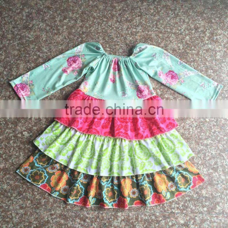 Latest persnickety girls floral outfits children clothes girl 2017 New style sets boutique clothing