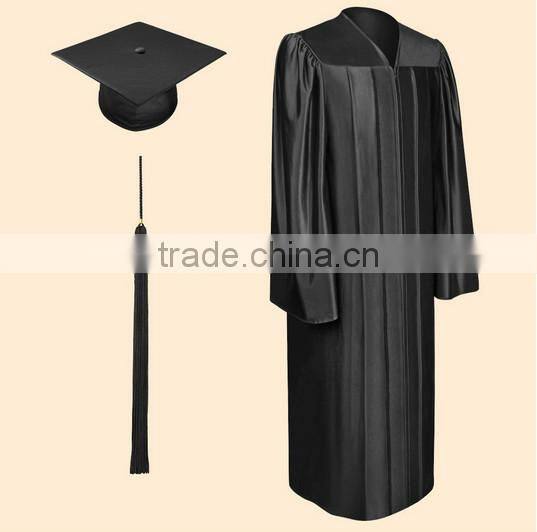 Customized shiny graduation gown from Shanghai Shoujia