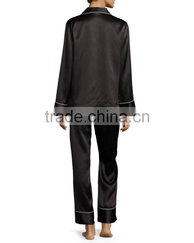 Silk Satin Two-Piece cheap wholesale ladys pajamas nightwear