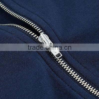 Plain Black Pullovers Zipper Hoodies Wholesale Pocket Men Hoodies