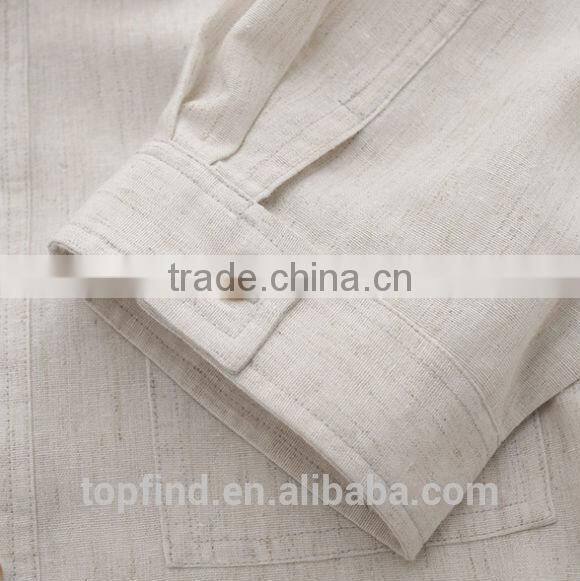 100% linen brand best-selling shirt fit short sleeve man shirt